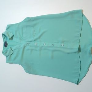 The Limited Ashton Blouse Sleeveless Collar Button Up XS